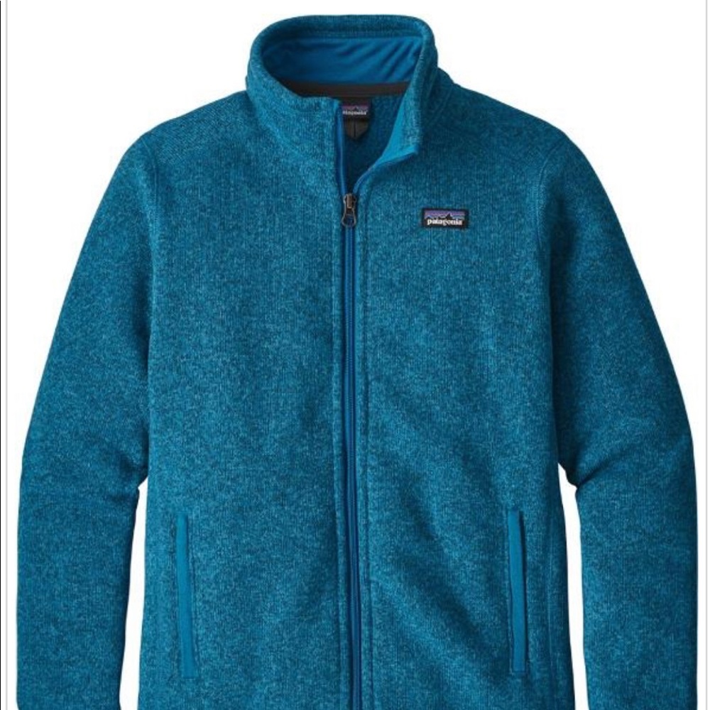 Patagonia boy fleece better zip sweater jacket small 7 8